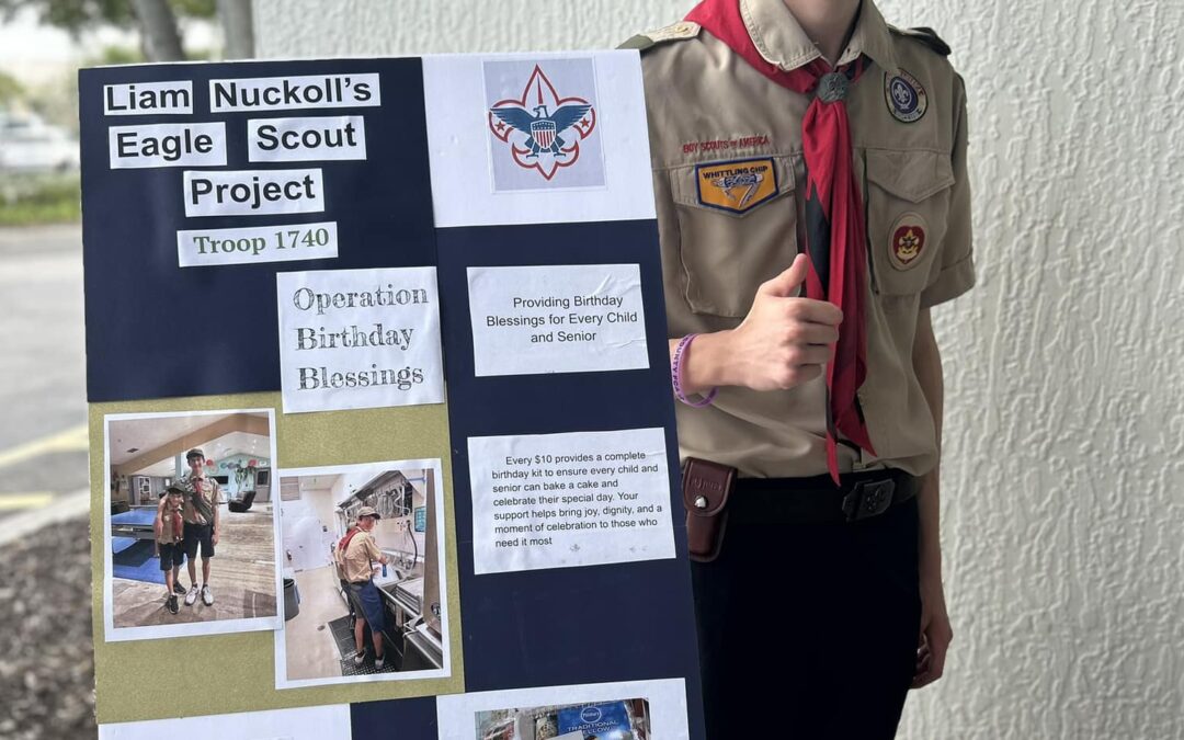 Local Teen’s Eagle Scout Project Brings Birthday Joy to FISH Families and Seniors